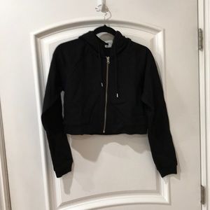 Forever 21 sport knit top/lslv black 9-F size S